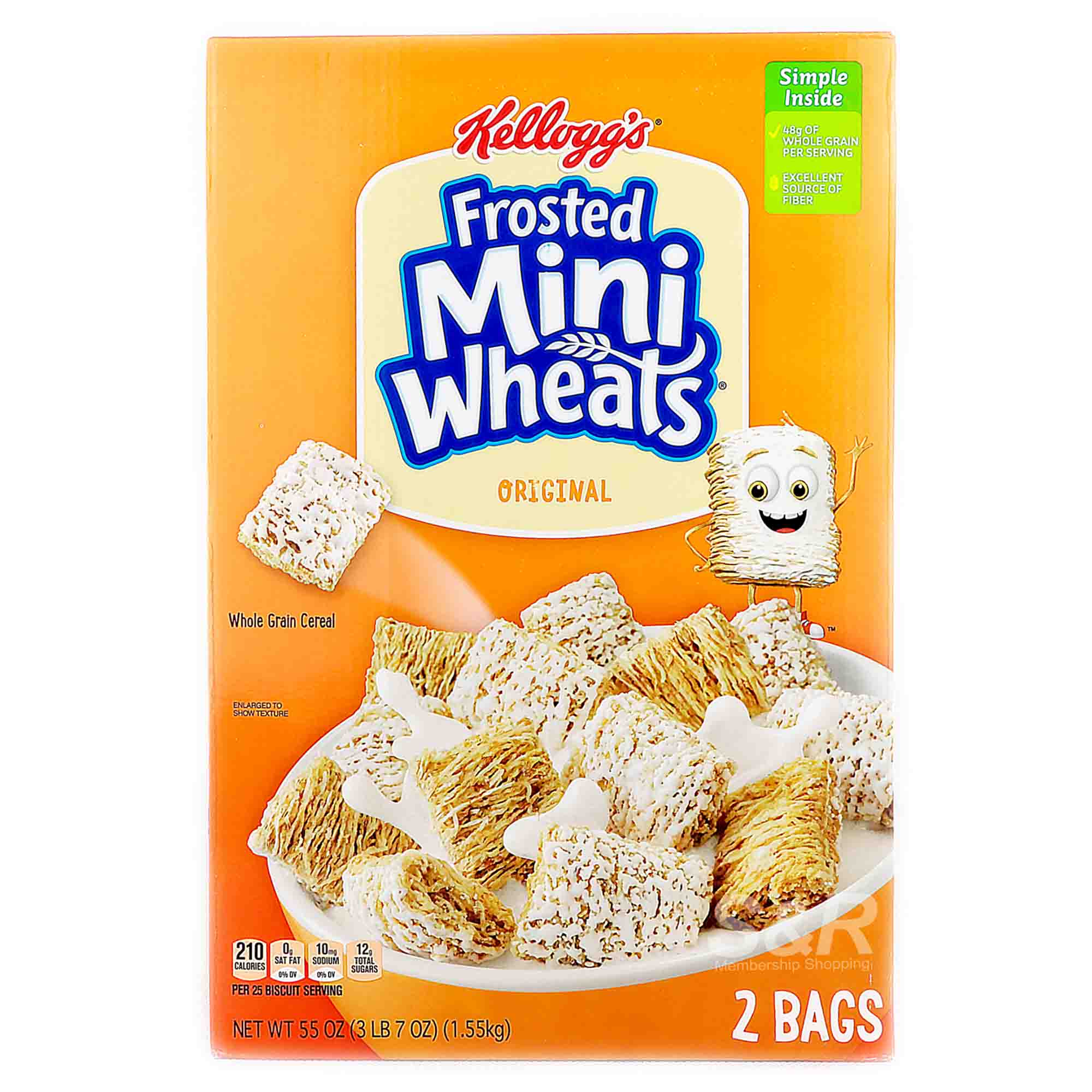 Kellogg's Frosted Mini Wheats Original Cereal 1.55kg